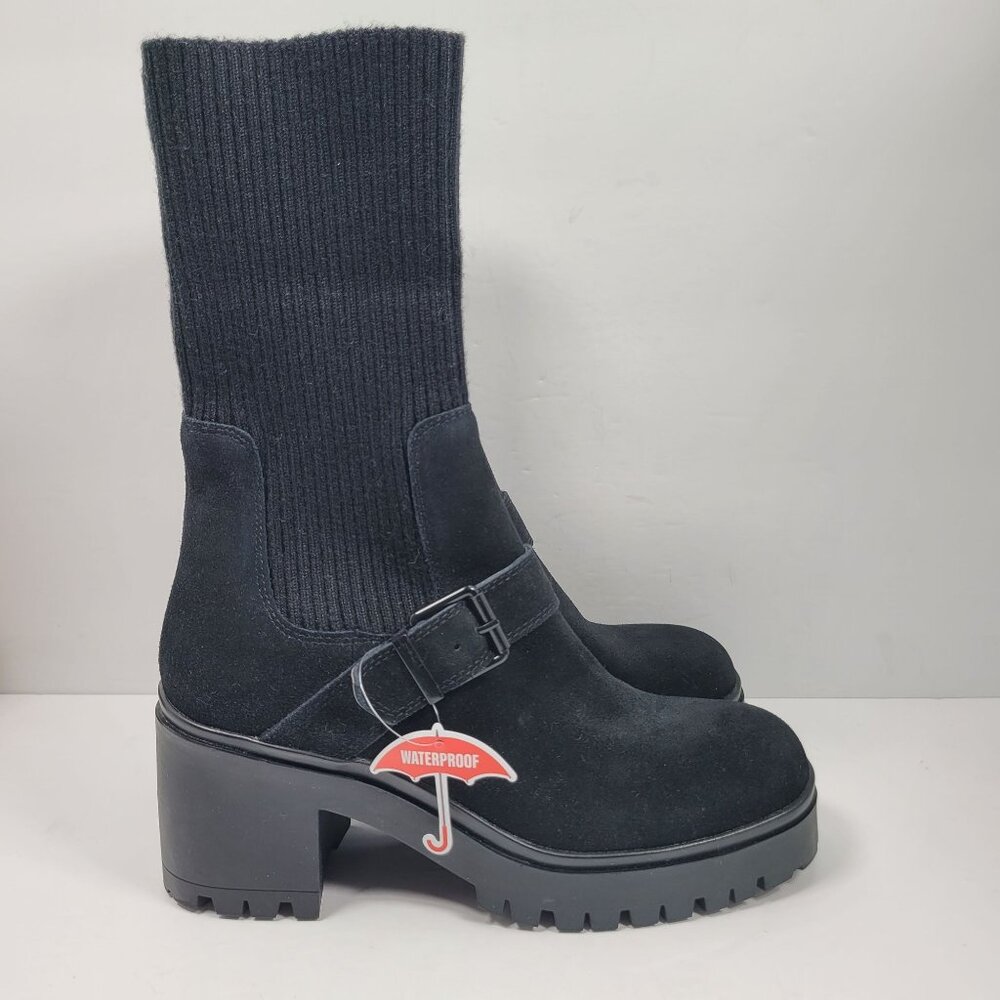 Blondo Women's Black Waterproof Chunky Heel Boots US Size 8.5M NWOT - Picture 1 of 10